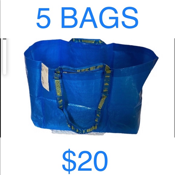 Handbags - IKEA Large Tote Shopping Bag Lot Set of 5